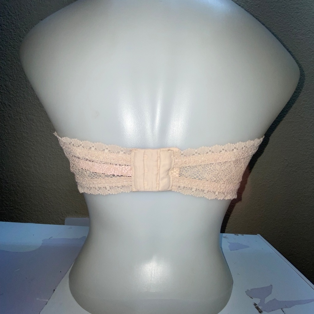 * Victoria secret bralette large lace detail strapless non slip strip - Picture 4 of 8